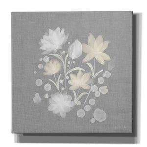 'Flower Bunch on Linen II' by Bluebird Barn, Canvas Wall Art,Size 1 Sqaure