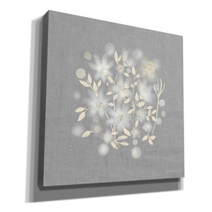 'Flower Bunch on Linen III' by Bluebird Barn, Canvas Wall Art,Size 1 Sqaure