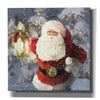 'Light the Way Santa' by Bluebird Barn, Canvas Wall Art,Size 1 Sqaure
