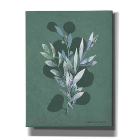 'Watercolor Greenery Series Dark I' by Bluebird Barn, Canvas Wall Art,Size B Portrait