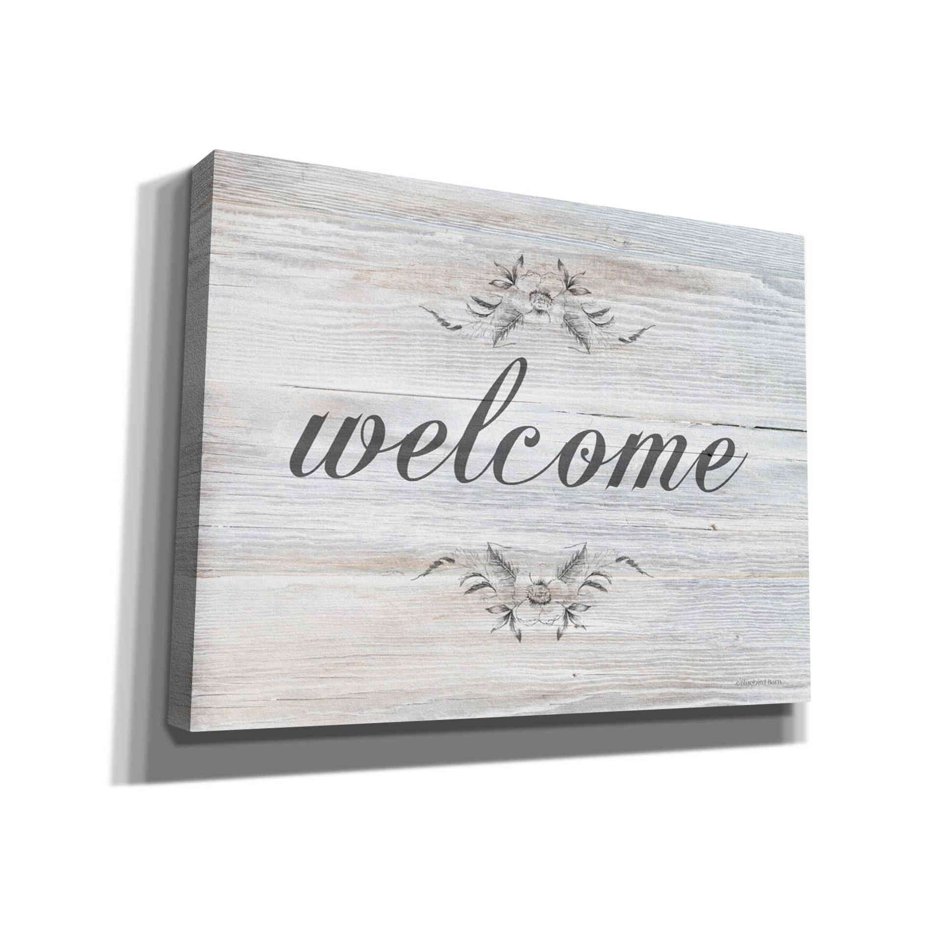'Welcome' by Bluebird Barn, Canvas Wall Art,Size C Landscape