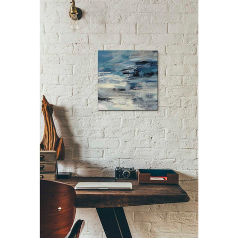 Image of 'Indigo Wave' by Silvia Vassileva, Canvas Wall Art,12 x 12