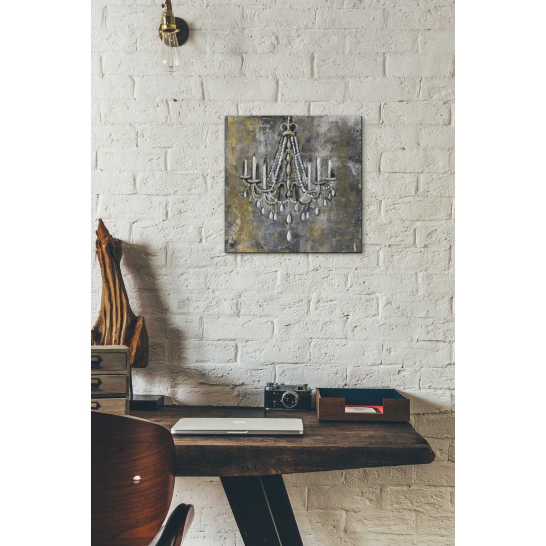 'Vintage Chandelier II' by Silvia Vassileva, Canvas Wall Art,12 x 12