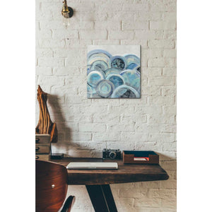 'Variation Blue Grey III' by Silvia Vassileva, Canvas Wall Art,12 x 12