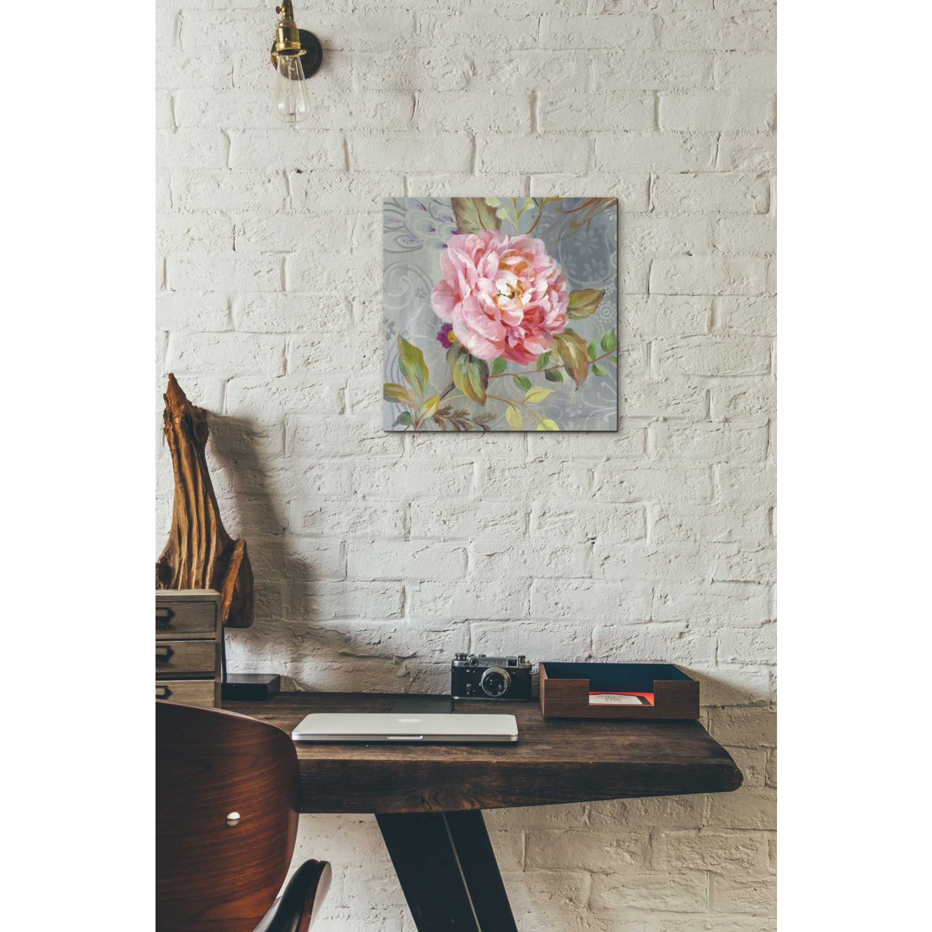 'Peonies and Paisley II' by Danhui Nai, Canvas Wall Art,12 x 12