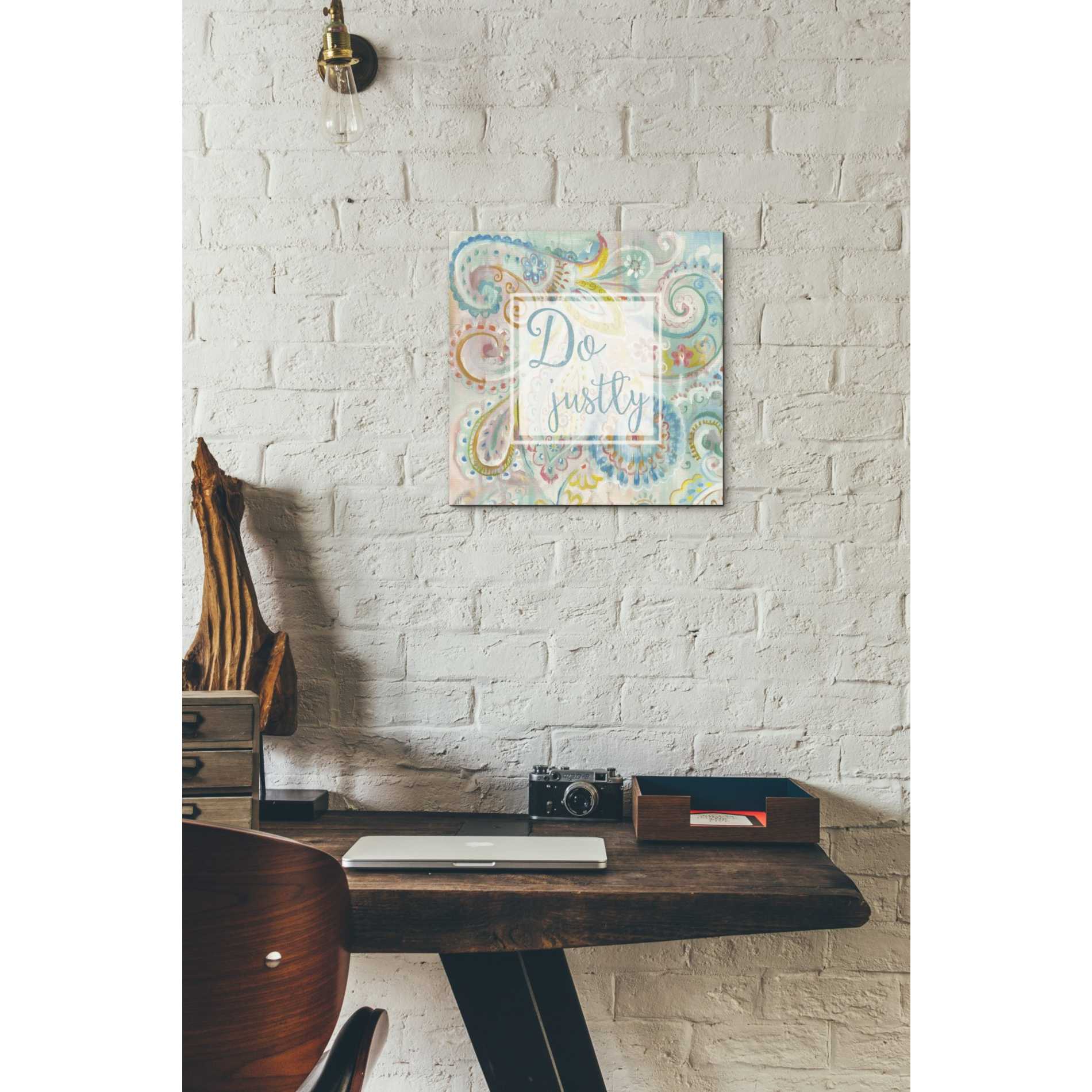 'Spring Dream Paisley II Pink Sentiment' by Danhui Nai, Canvas Wall Art,12 x 12