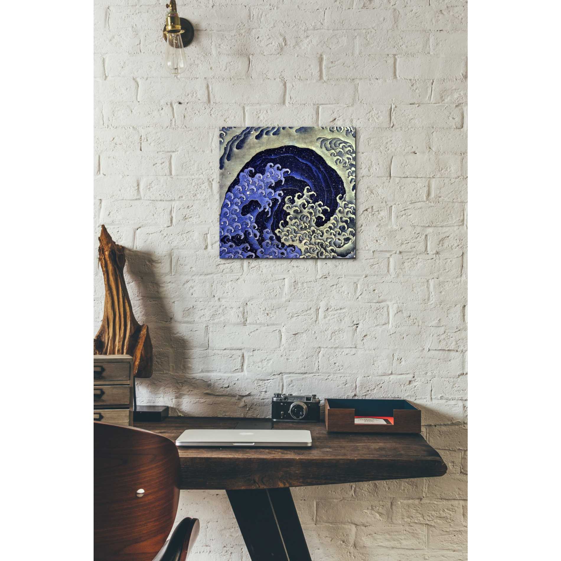 'Feminine Waves (Menami)' by Katsushika Hokusai Canvas Wall Art,12 x 12