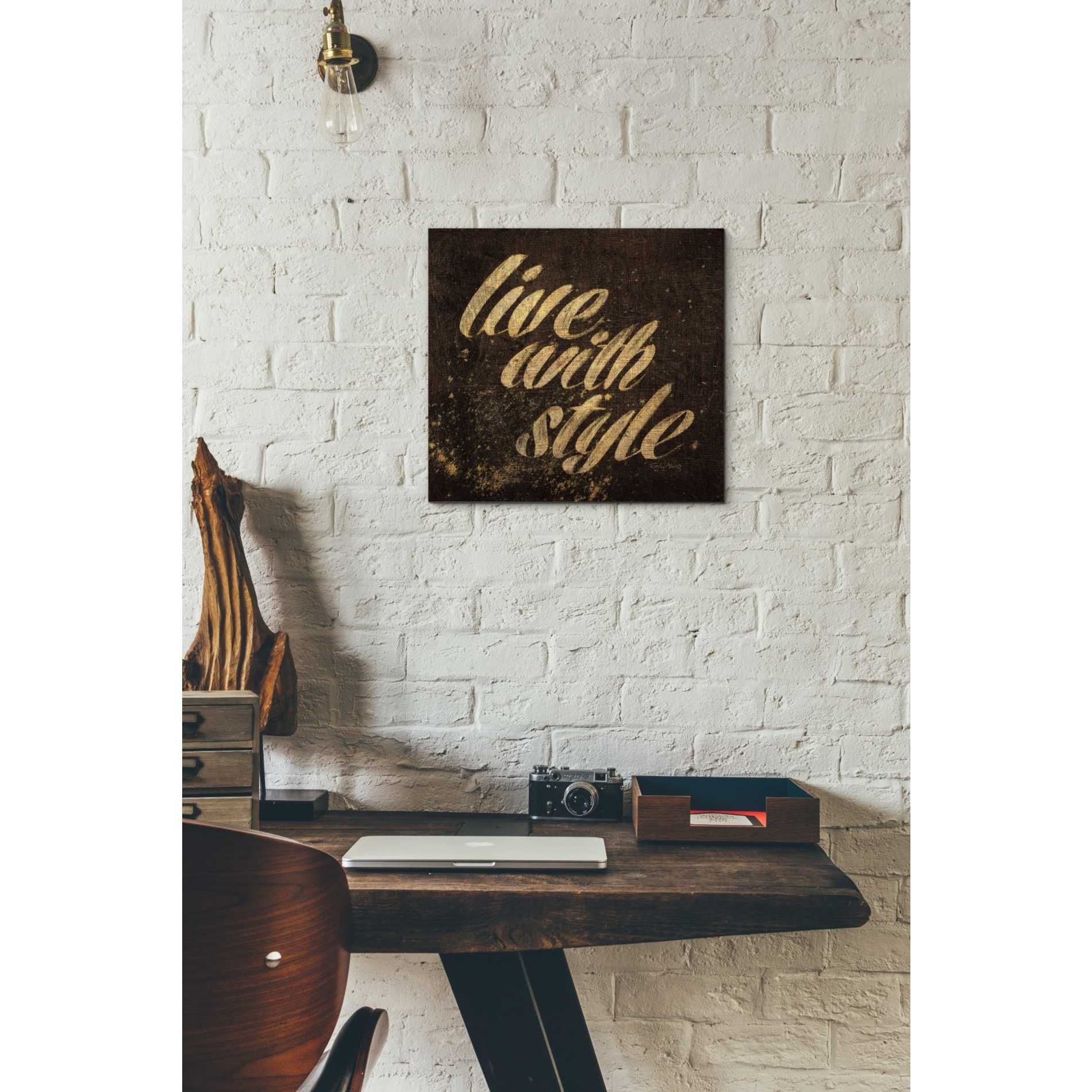 'Shoe Fetish Quotes III' by Emily Adams, Canvas Wall Art,12 x 12