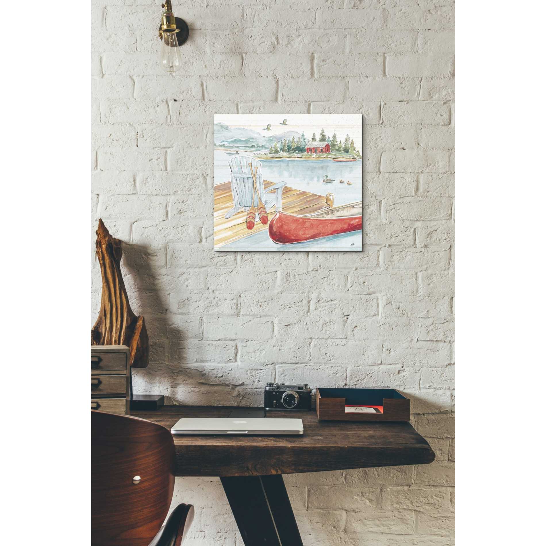 'Lake Moments III' by Daphne Brissonet, Canvas Wall Art,12 x 12
