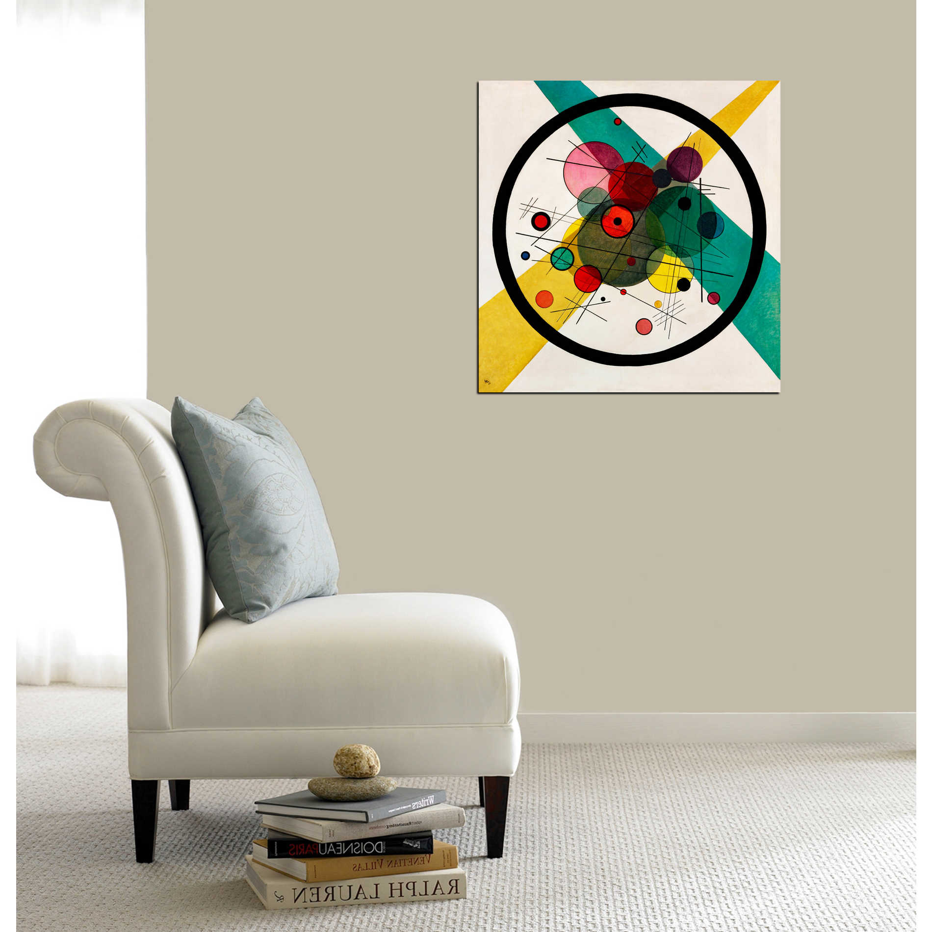 'Circles In A Circle' by Wassily Kandinsky Canvas Wall Art",12 x 12