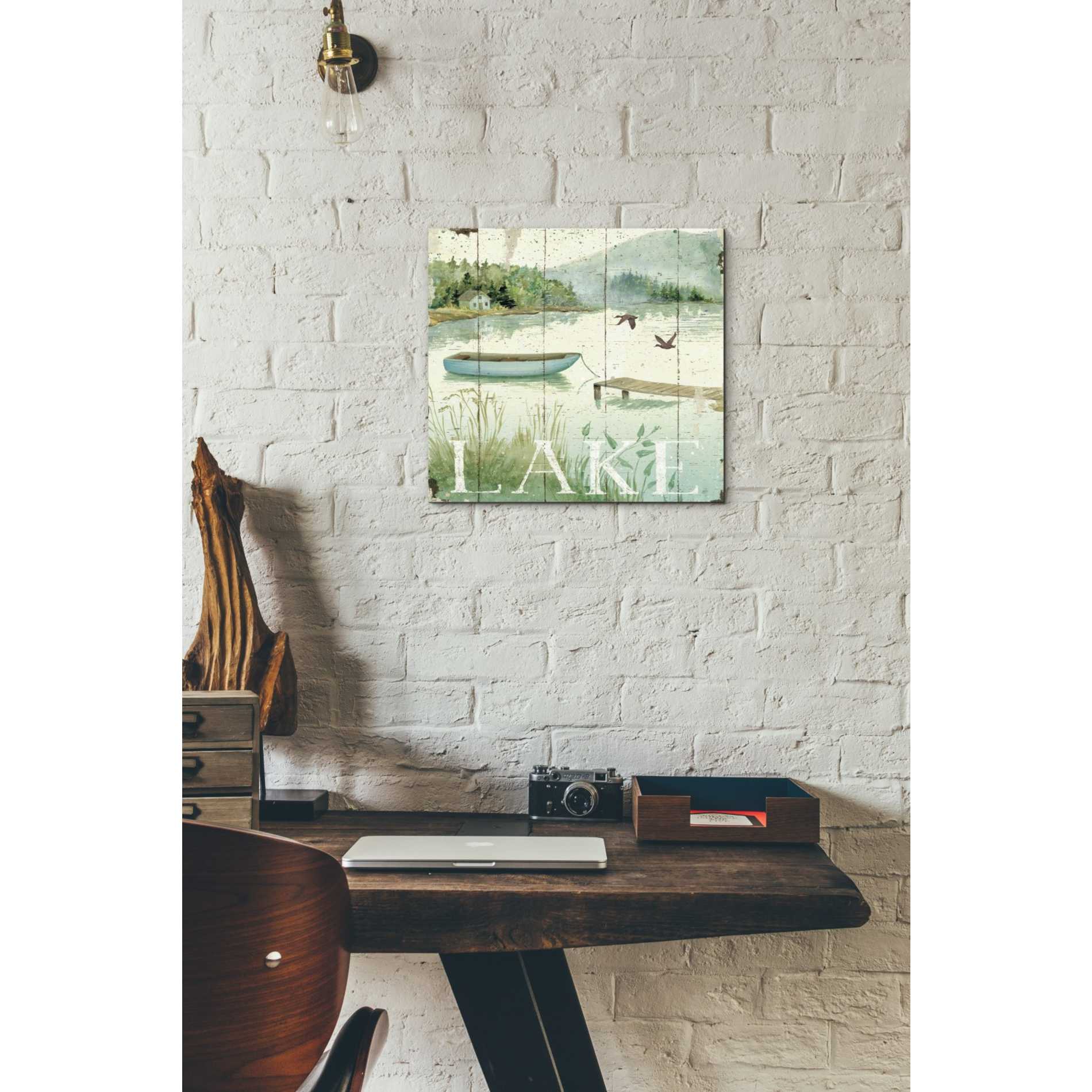 'Lakeside II' by Daphne Brissonet, Canvas Wall Art,12 x 12