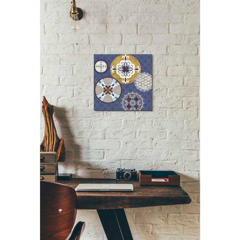Image of 'Mediterranean Blue III' by Veronique Charron, Canvas Wall Art,12 x 12