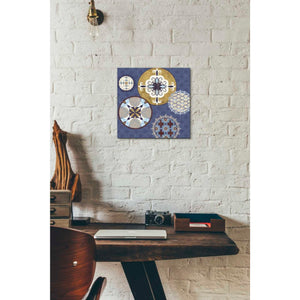 'Mediterranean Blue III' by Veronique Charron, Canvas Wall Art,12 x 12