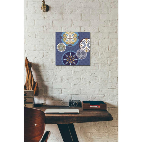 Image of 'Mediterranean Blue II' by Veronique Charron, Canvas Wall Art,12 x 12