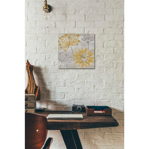 Image of 'Flowers in the Wind II' by Veronique Charron, Canvas Wall Art,12 x 12