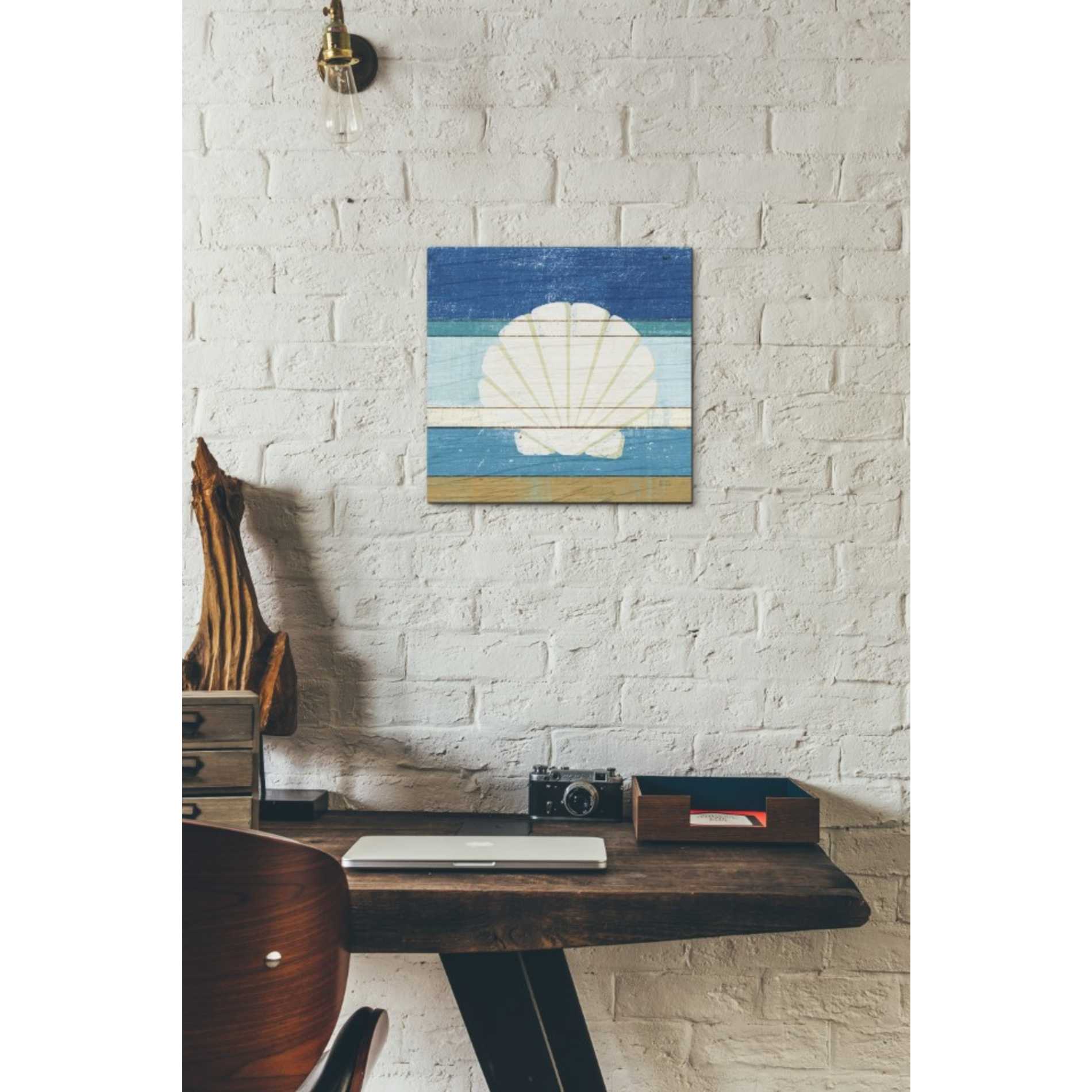 'Beachscape Shell v2' by Michael Mullan, Canvas Wall Art,12 x 12