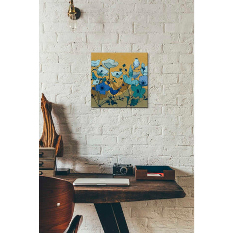 Image of 'Birdy Birdy Royal Blue' by Shirley Novak, Canvas Wall Art,12 x 12