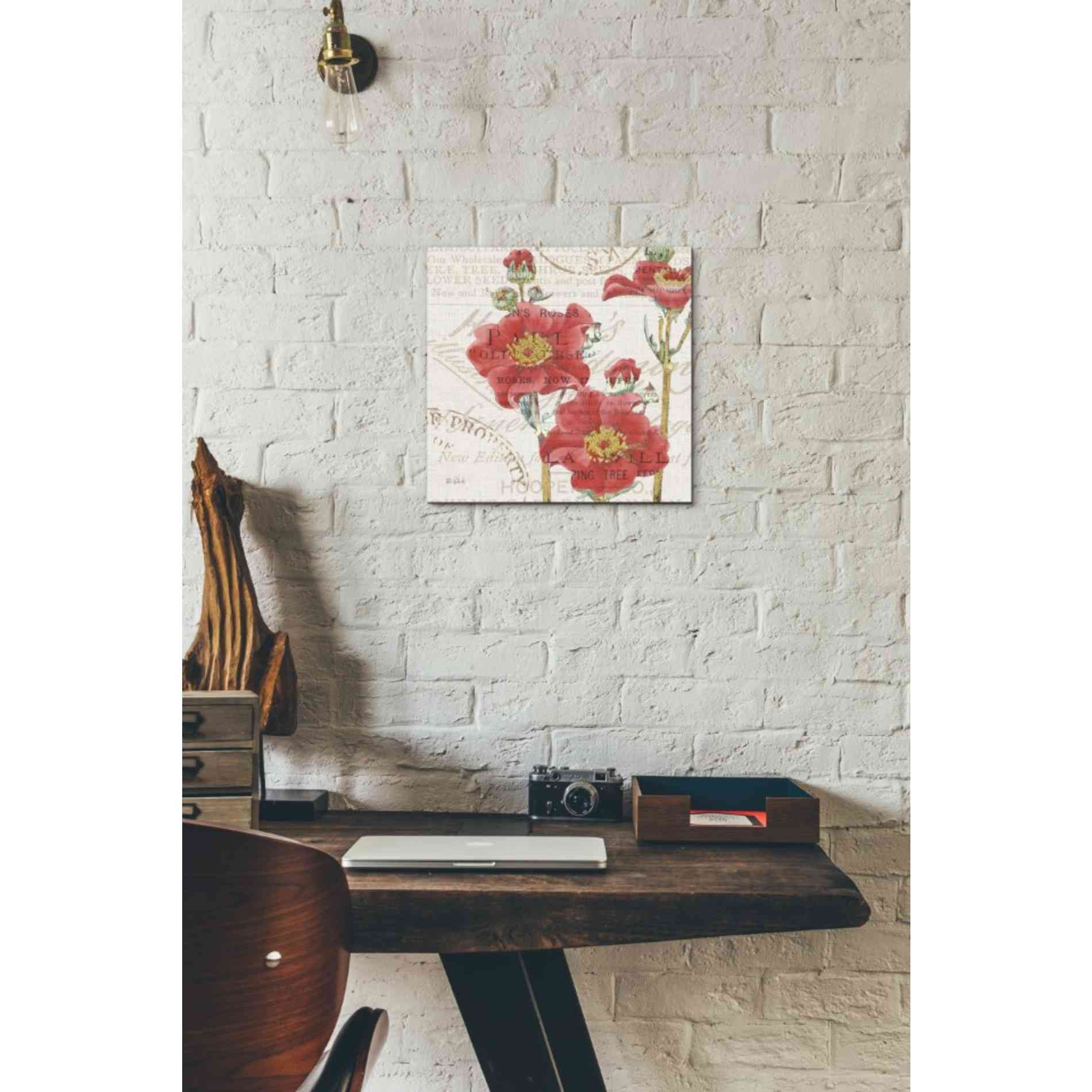 'Bookshelf Botanical V' by Katie Pertiet, Canvas Wall Art,12 x 12