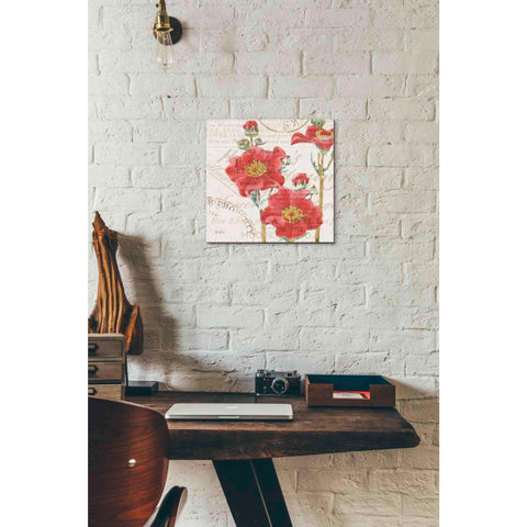 Image of 'Bookshelf Botanical V' by Katie Pertiet, Canvas Wall Art,12 x 12