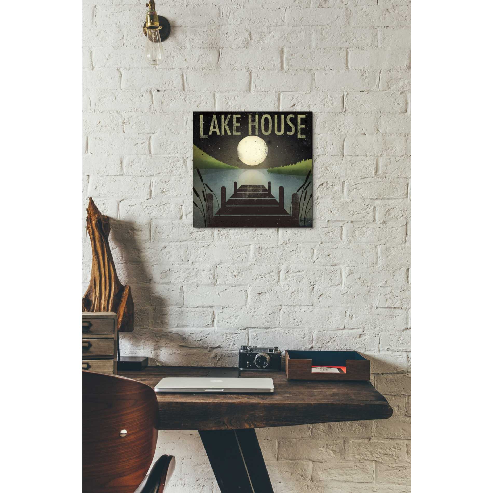 'Lake House' by Ryan Fowler, Canvas Wall Art,12 x 12