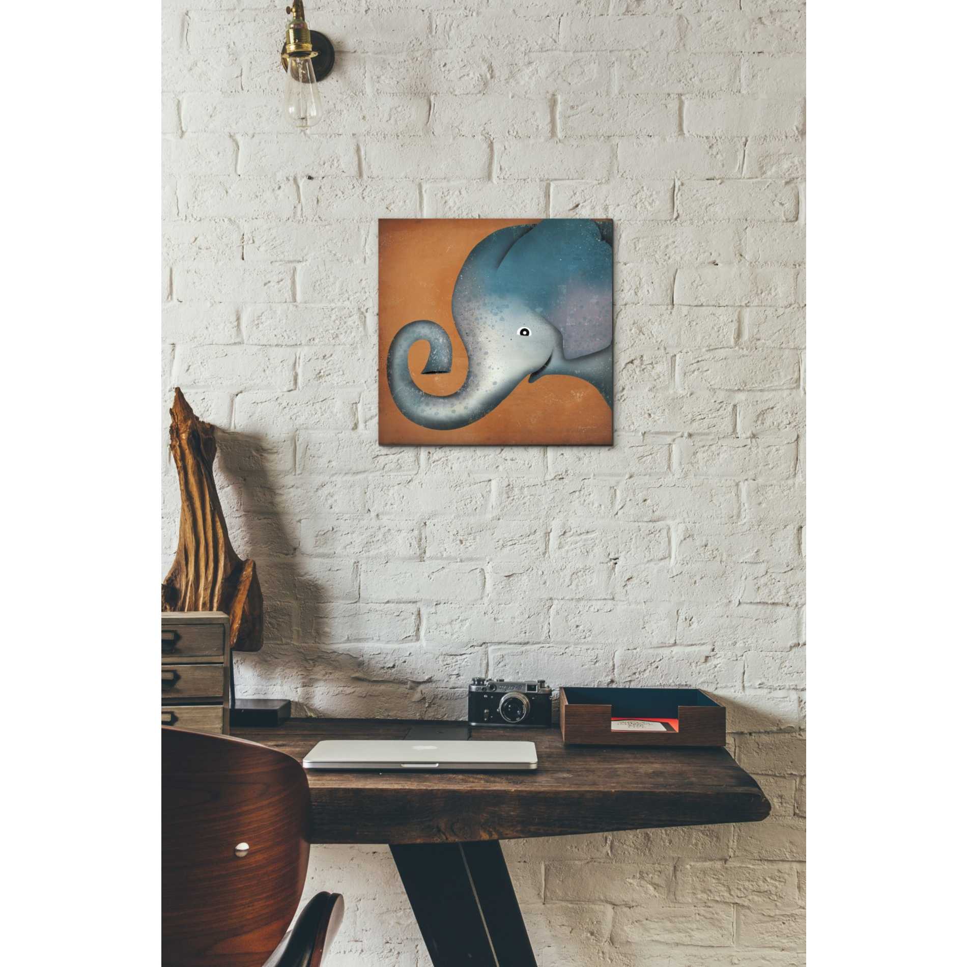 'Elephant Wow' by Ryan Fowler, Canvas Wall Art,12 x 12