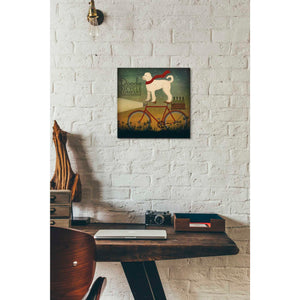 'White Doodle on Bike Summer' by Ryan Fowler, Canvas Wall Art,12 x 12