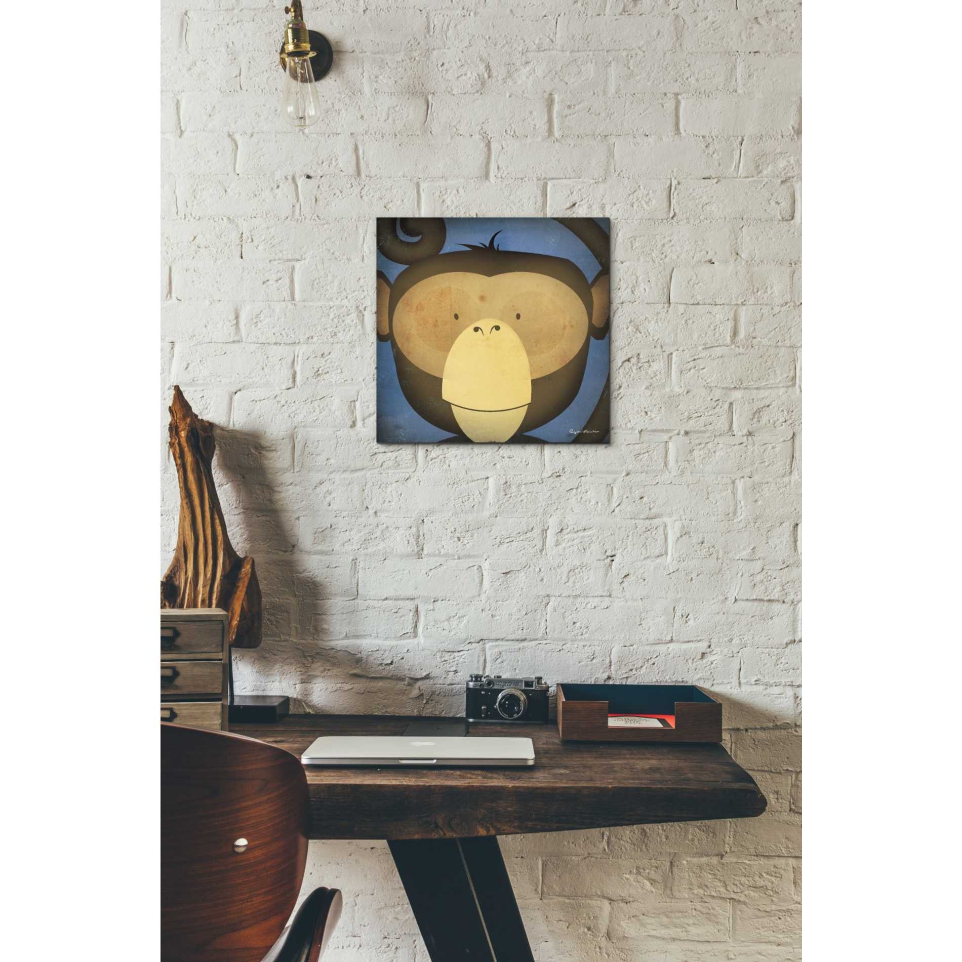 'Monkey Wow' by Ryan Fowler, Canvas Wall Art,12 x 12