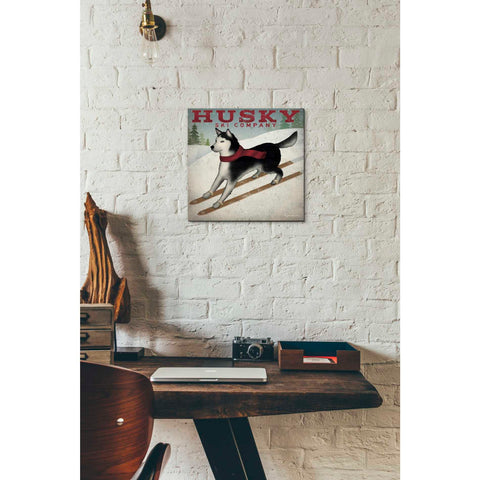 Image of 'Husky Ski Co' by Ryan Fowler, Canvas Wall Art,12 x 12