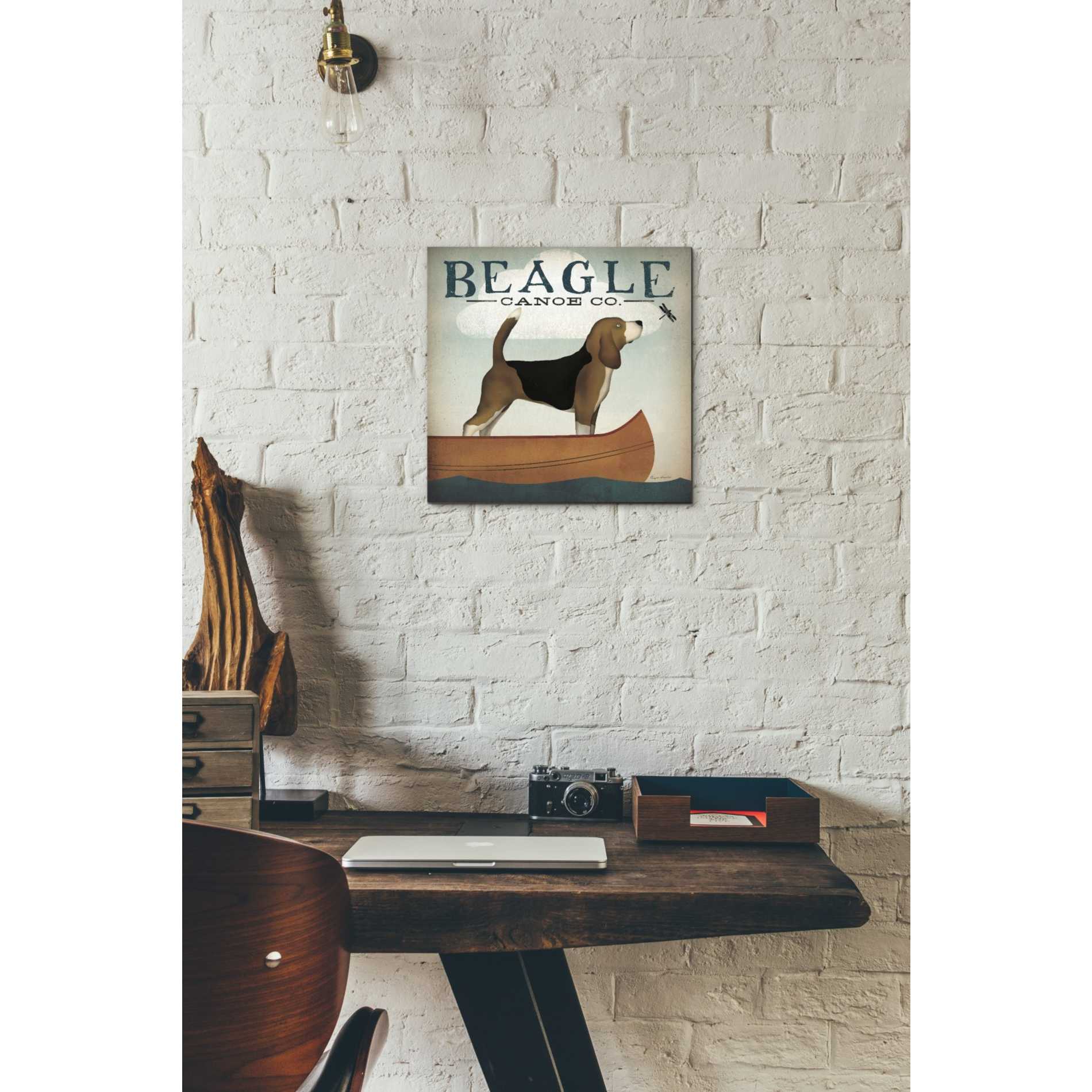 'Beagle Canoe Co' by Ryan Fowler, Canvas Wall Art,12 x 12