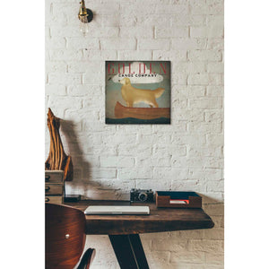 'Golden Dog Canoe Co' by Ryan Fowler, Canvas Wall Art,12 x 12