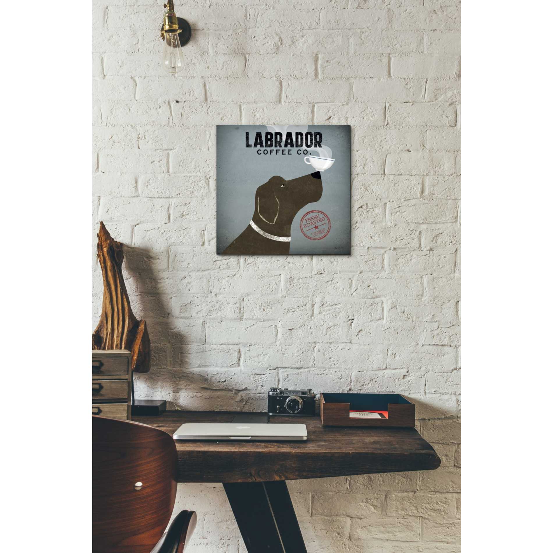 'Labrador Coffee Co' by Ryan Fowler, Canvas Wall Art,12 x 12