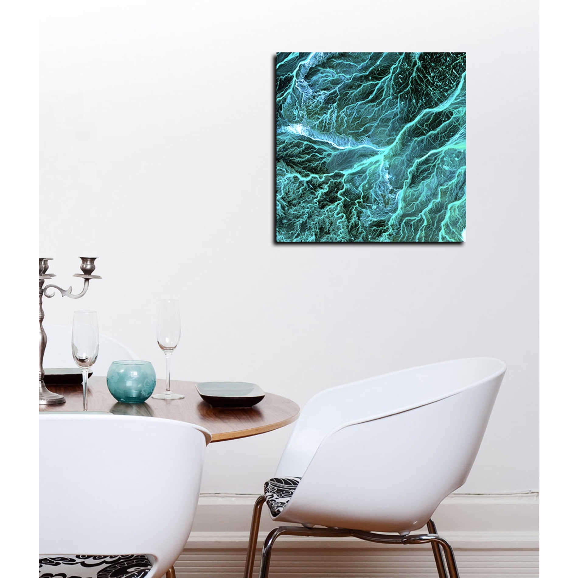 'Earth As Art: Wadi Branches' Canvas Wall Art,12 x 12