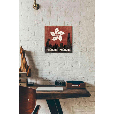 Image of 'Hong Kong' by Moira Hershey, Canvas Wall Art,12 x 12
