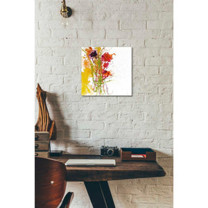 'Flower Tango on White' by Jan Griggs, Giclee Canvas Wall Art