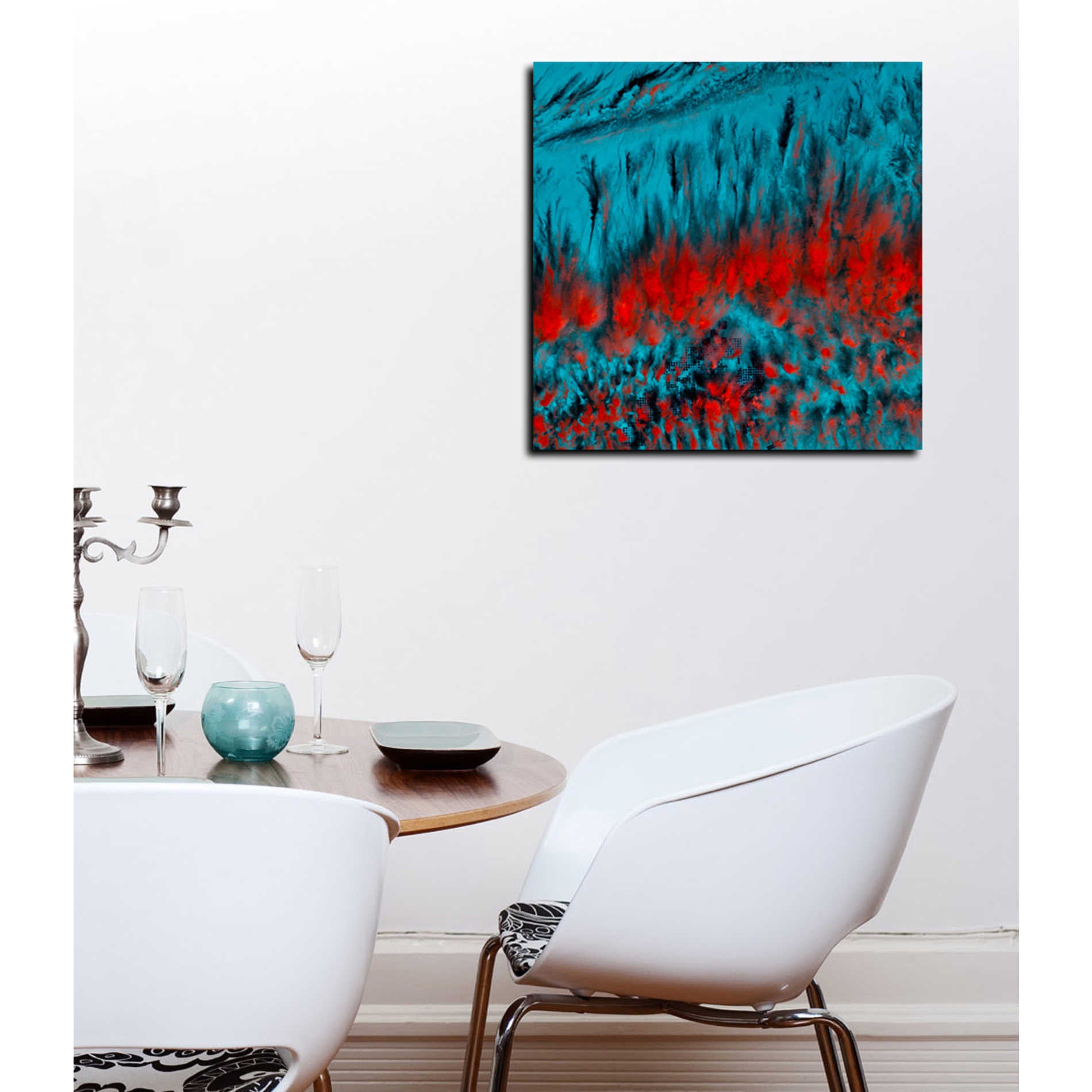 'Earth As Art: Eerie Cloud Shadows' Canvas Wall Art,12 x 12