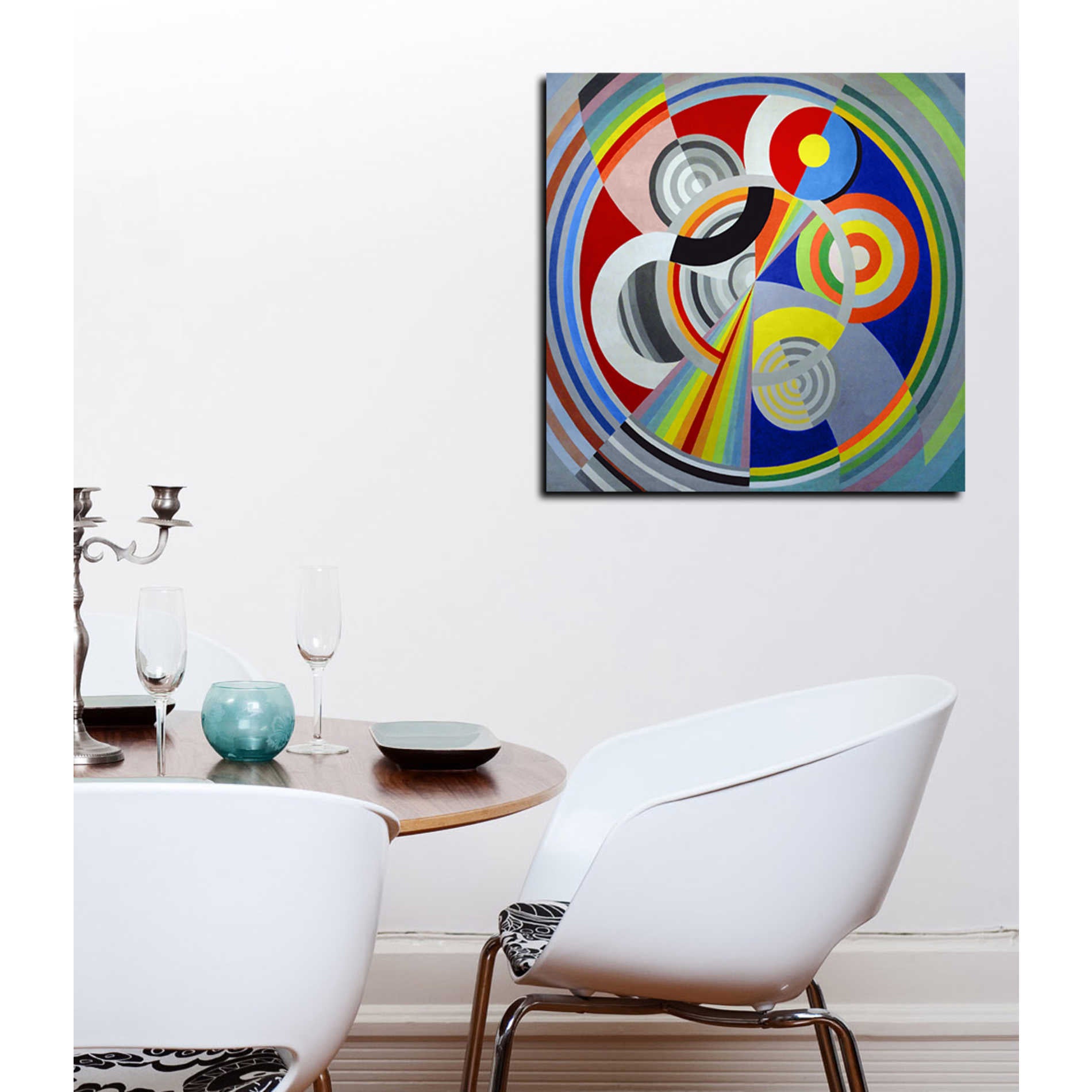 'Rythme n1' by Robert Delaunay Canvas Wall Art,12 x 12