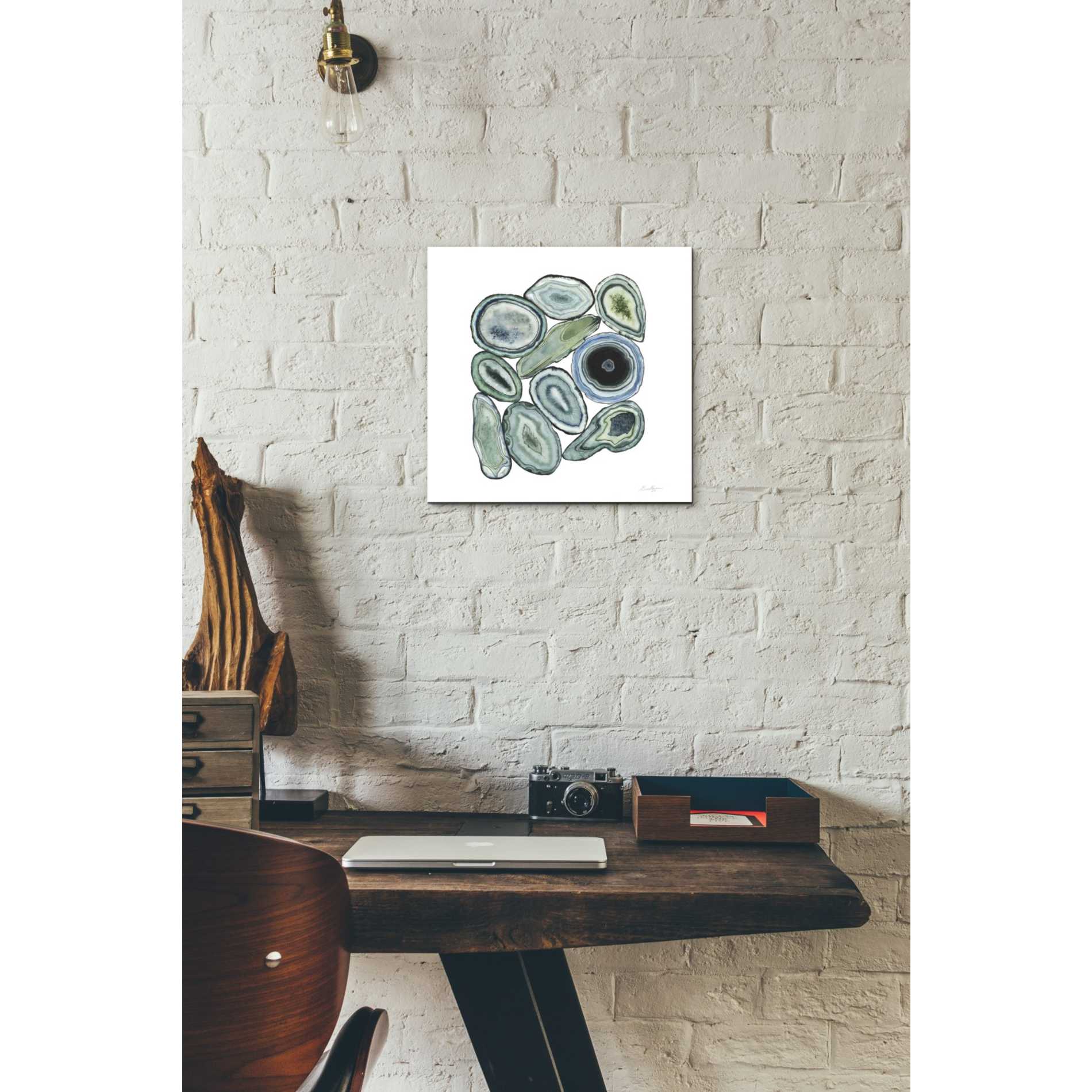 'Stacked Agate I' by Grace Popp Canvas Wall Art,12 x 12