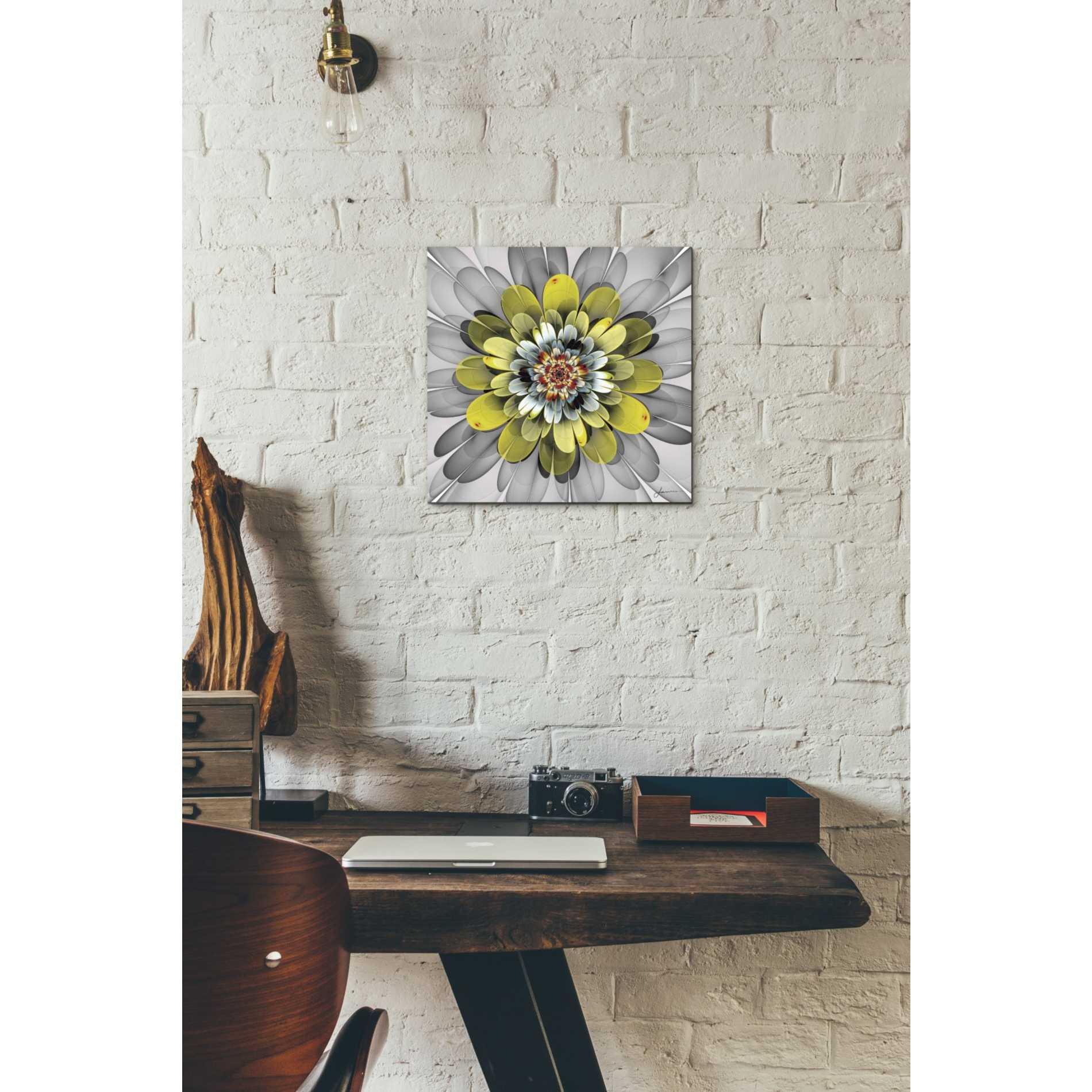 'Fractal Blooms IV' by James Burghardt Giclee Canvas Wall Art