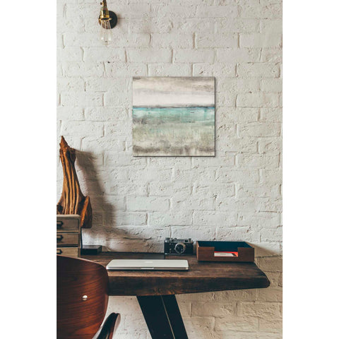 Image of 'Aqua Horizon II' by Tim OToole Canvas Wall Art,12 x 12