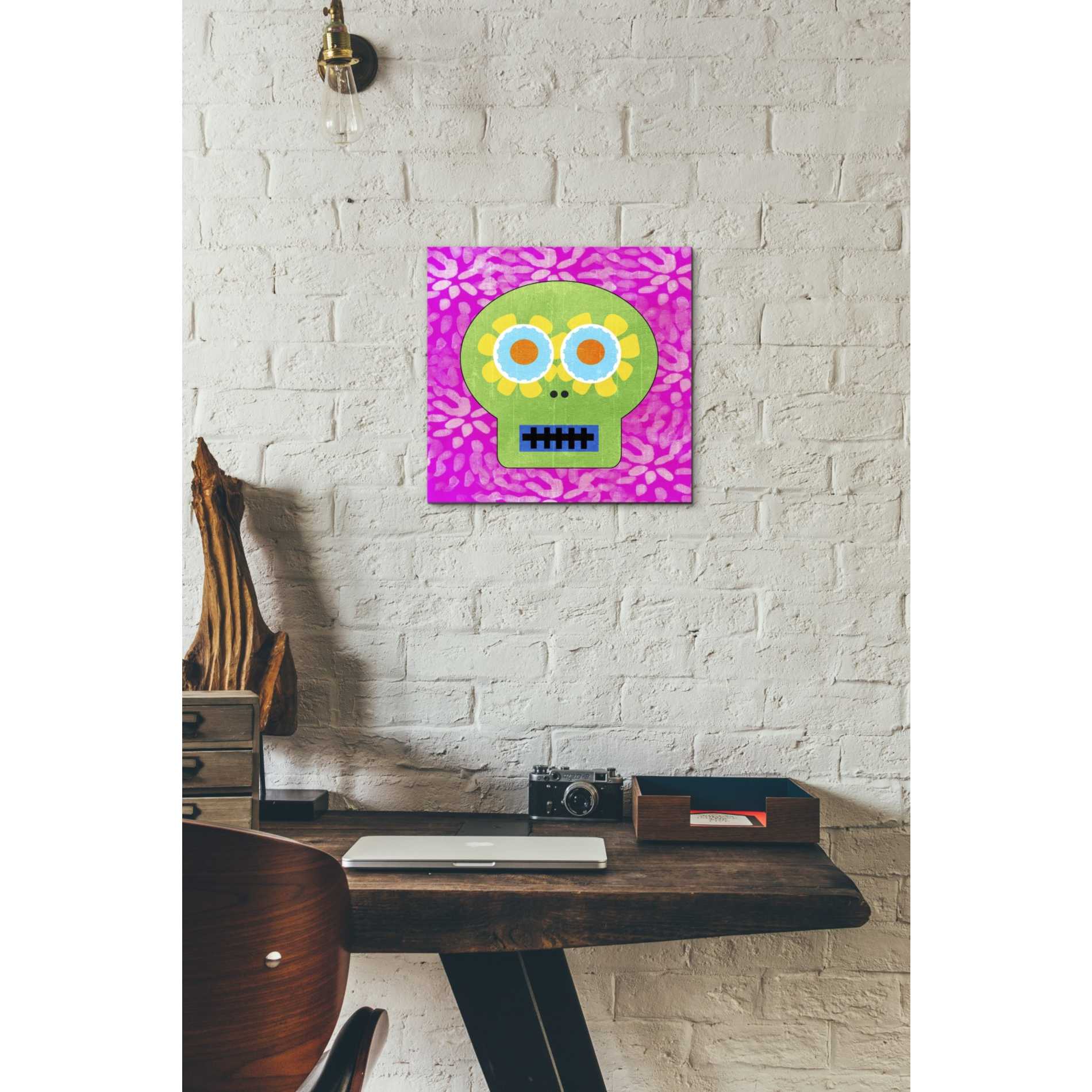 'Day Of The Dead I' by Linda Woods, Canvas Wall Art,12 x 12