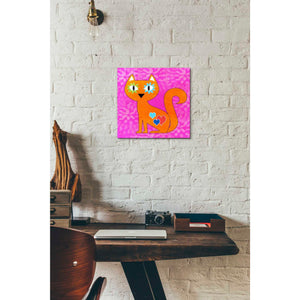 'Day Of The Dead Cat' by Linda Woods, Canvas Wall Art,12 x 12