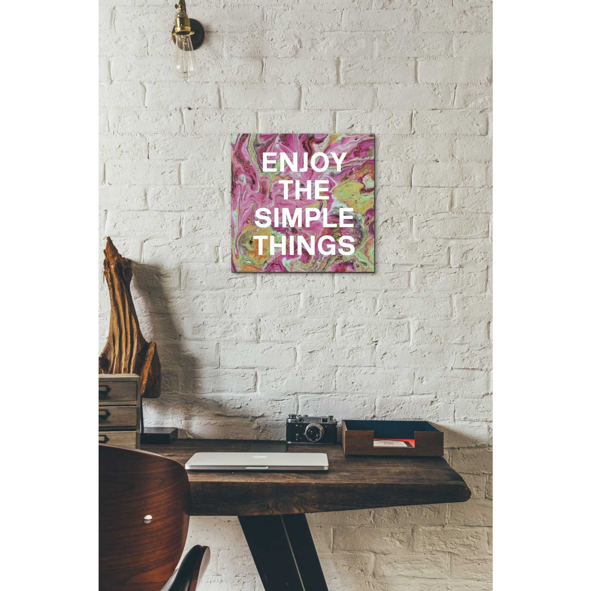 'Enjoy The Simple Things' by Linda Woods, Canvas Wall Art,12 x 12