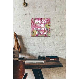 'Enjoy The Simple Things' by Linda Woods, Canvas Wall Art,12 x 12