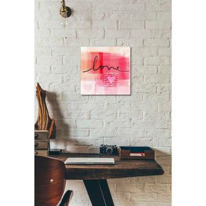 'Love I' by Linda Woods, Canvas Wall Art,12 x 12