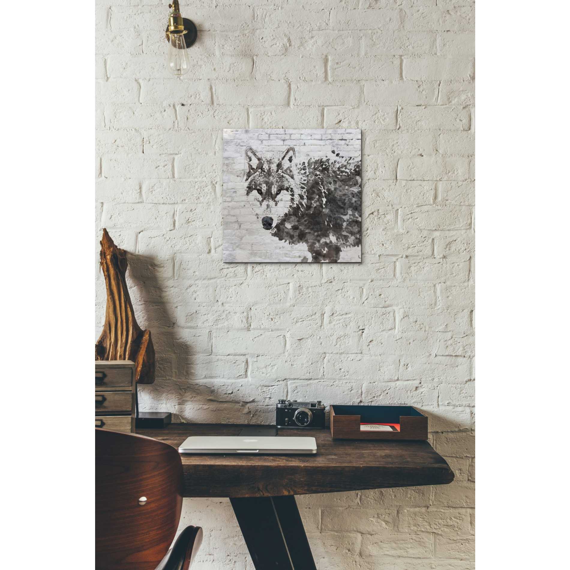 'Lone Wolf' by Irena Orlov, Canvas Wall Art,12 x 12