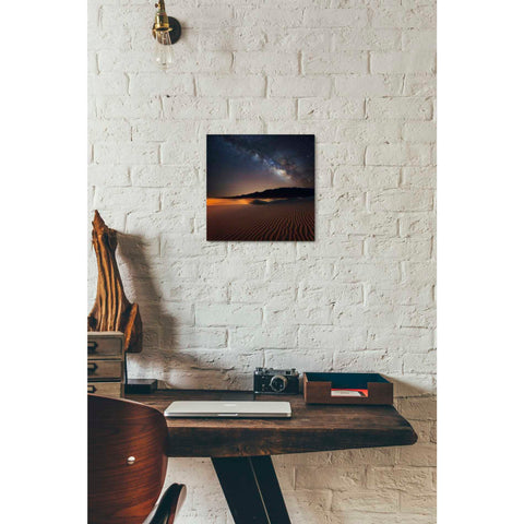 Image of 'Milky Way Over Mesquite Dunes' by Darren White, Canvas Wall Art,12 x 12