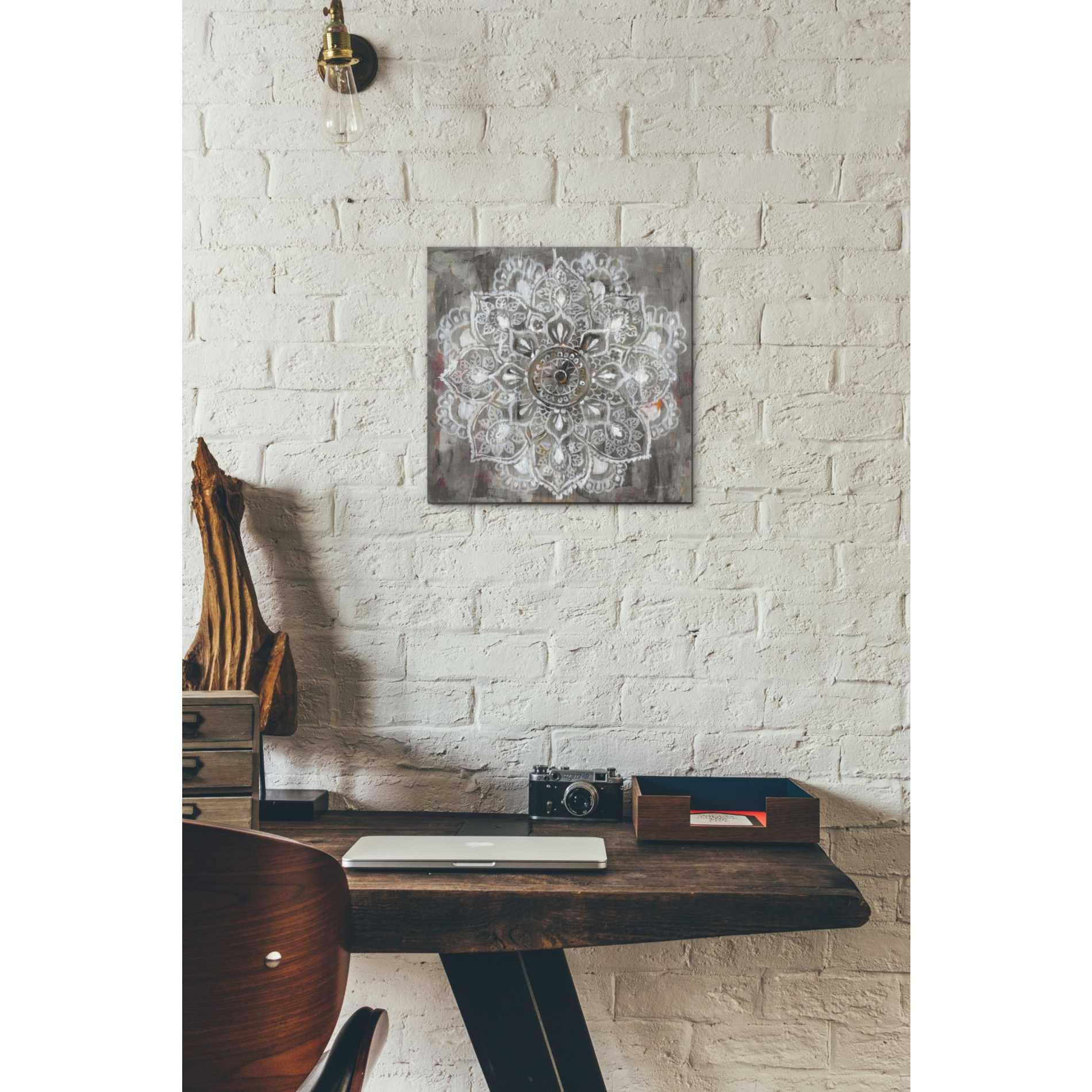 'Mandala In Neutral II' by Danhui Nai, Canvas Wall Art,12 x 12