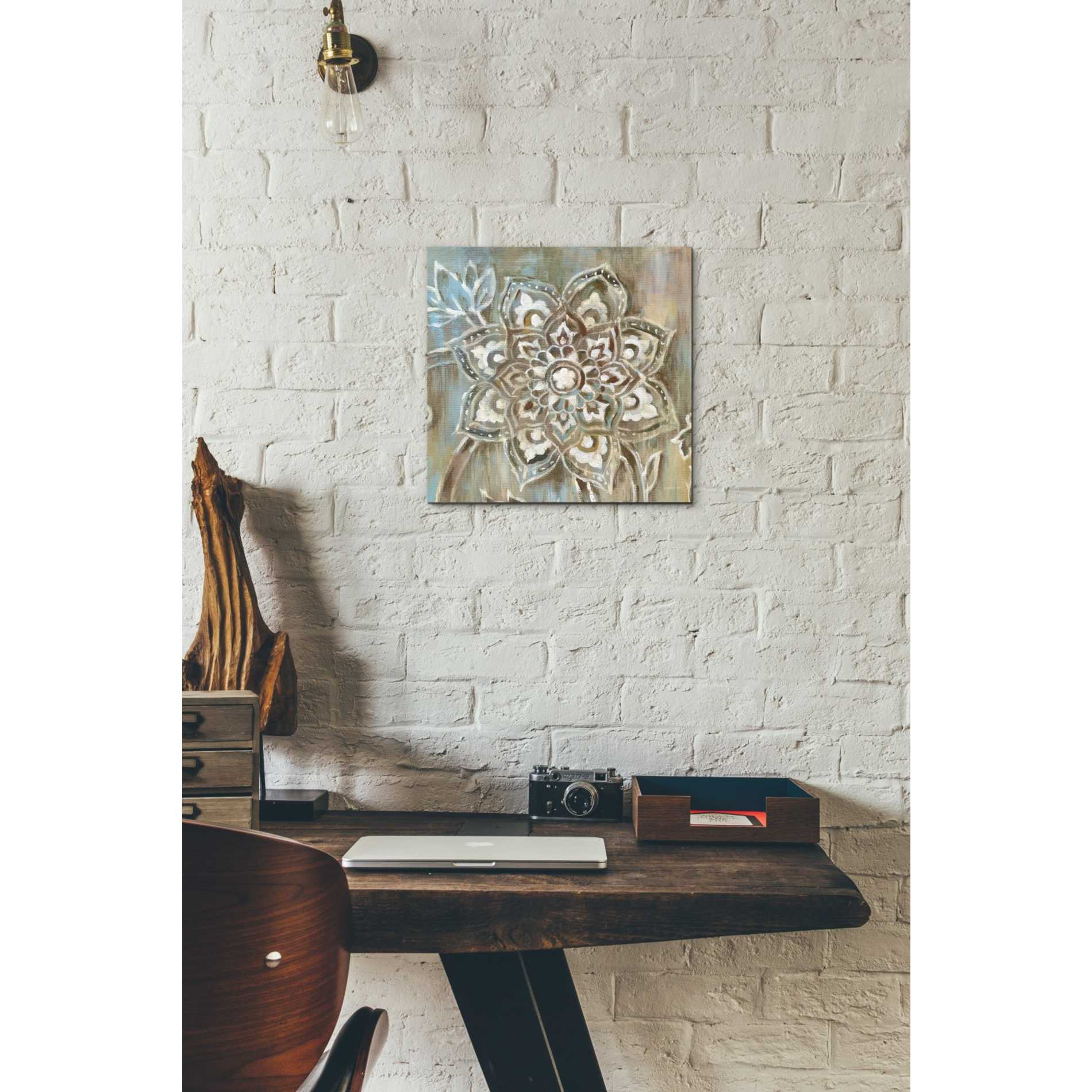 'Henna II Blue' by Danhui Nai, Canvas Wall Art,12 x 12