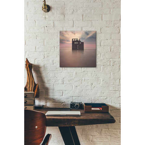 Image of 'Watercastle' by Dariusz Klimczak, Canvas Wall Art,12 x 12