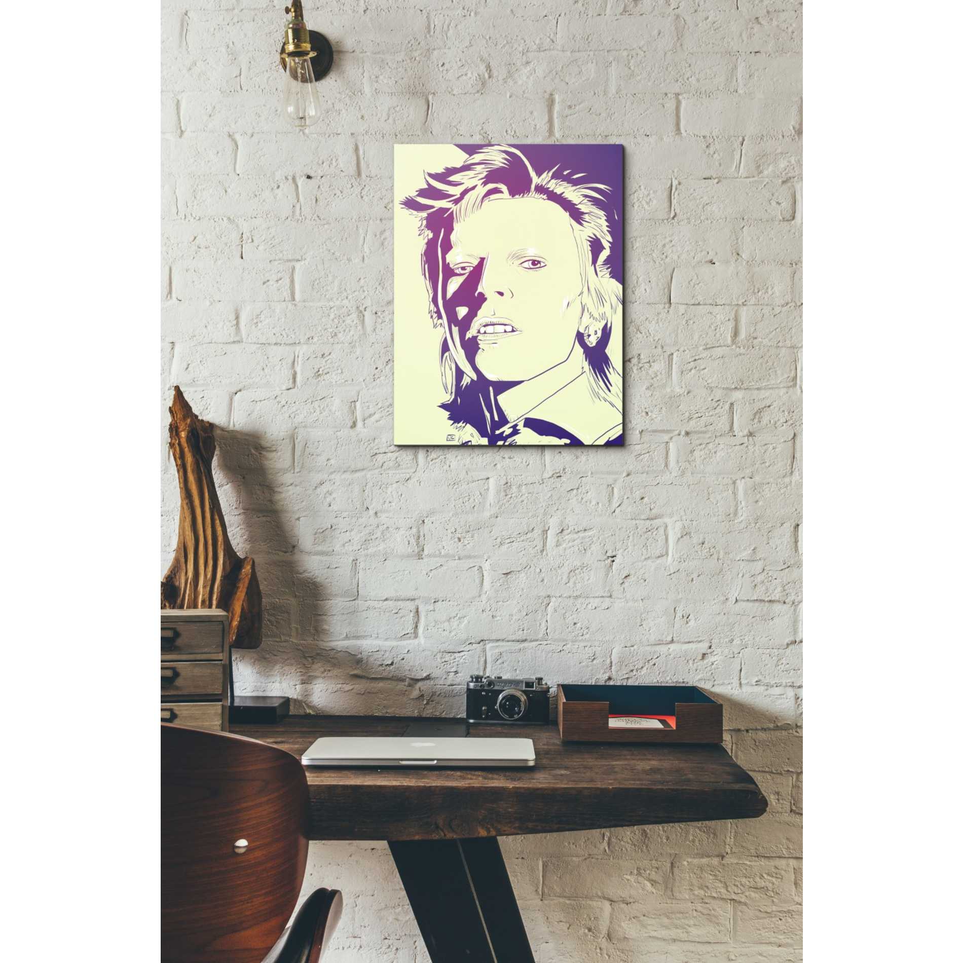 'David Bowie' by Giuseppe Cristiano, Canvas Wall Art,12 x 16